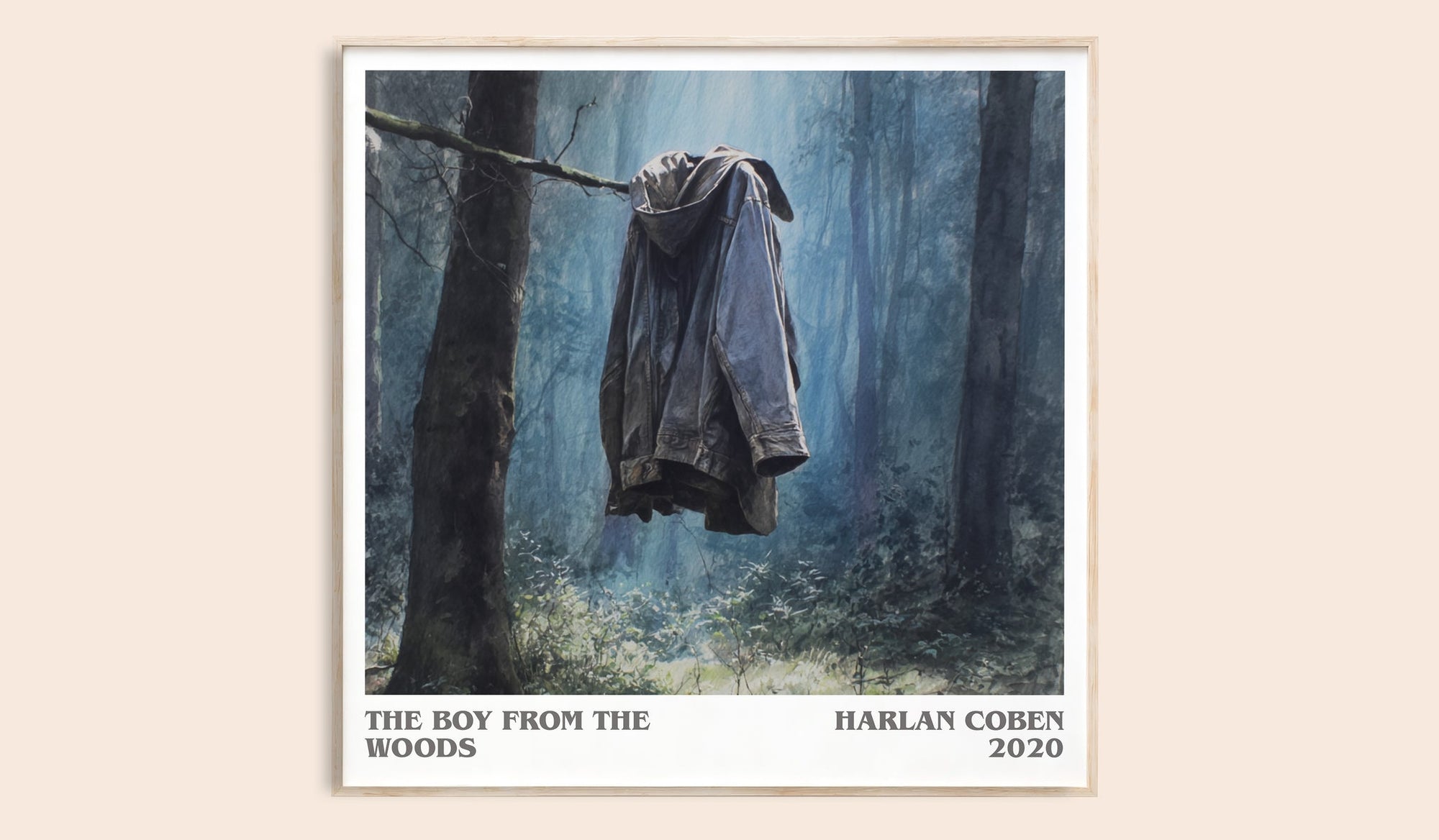 The Boy from the Woods literary book poster by Harlan Coben – framed literary art print