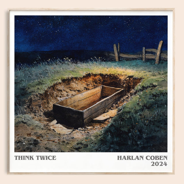 Think Twice Literary Art Print by Harlan Coben