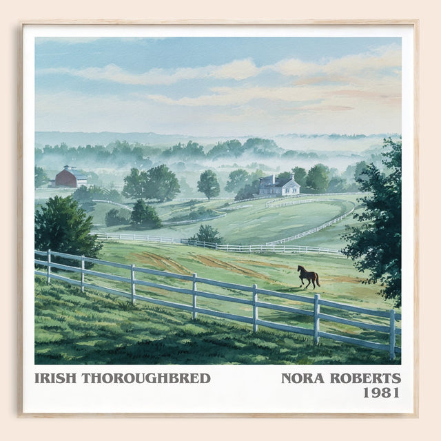 Irish Thoroughbred Literary Art Print by Nora Roberts