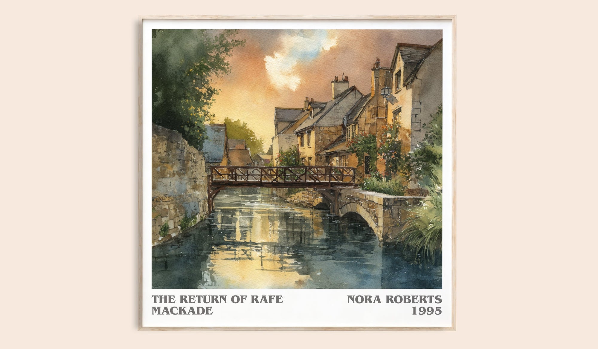The Return of Rafe MacKade literary book poster by Nora Roberts – framed literary art print