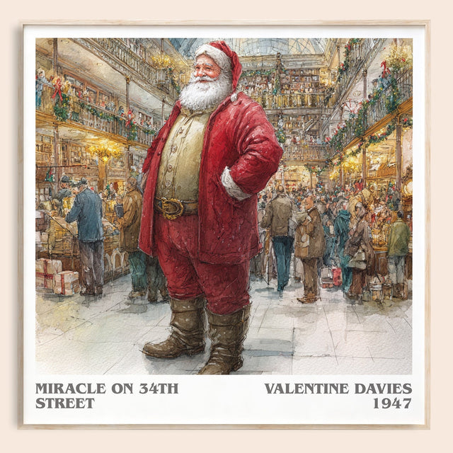 Miracle On 34th Street Literary Art Print by VALENTINE DAVIES