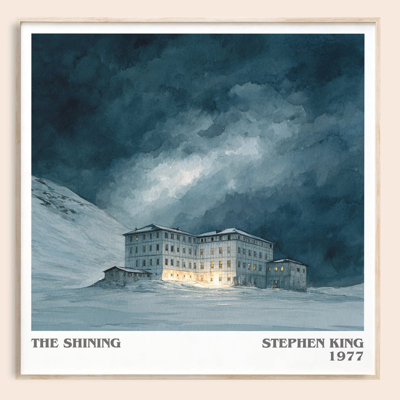 The Shining literary book poster by Stephen King – framed literary art print