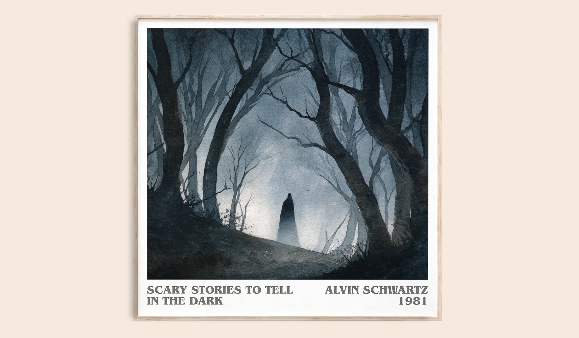 More Scary Stories to Tell in the Dark literary book poster by Alvin Schwartz – framed literary art print