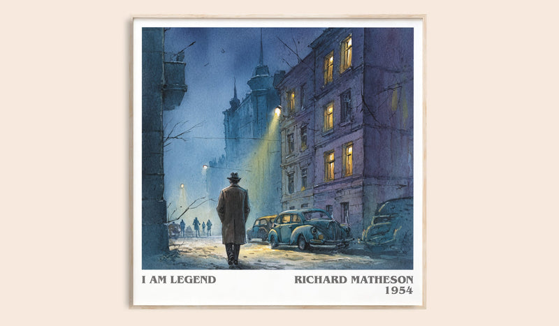 I Am Legend literary book poster by Richard Matheson – framed literary art print