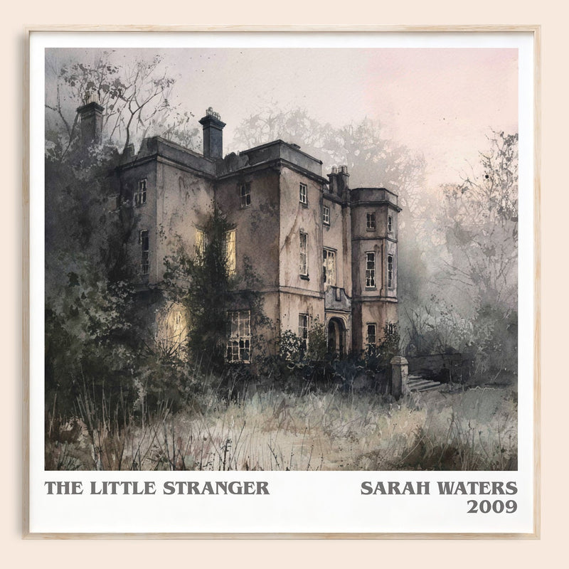 The Little Stranger literary book poster by Sarah Waters – framed literary art print