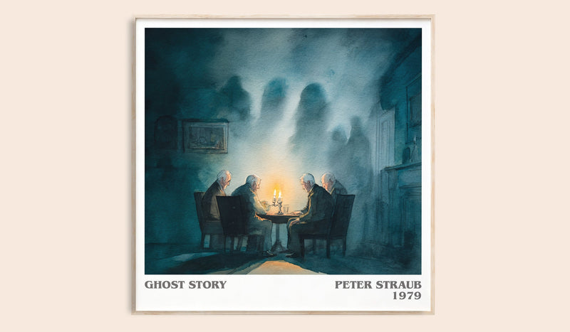 Ghost Story literary book poster by Peter Straube – framed literary art print