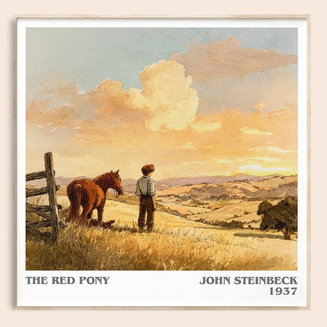 The Red Pony Literary Art Print by John Steinbeck