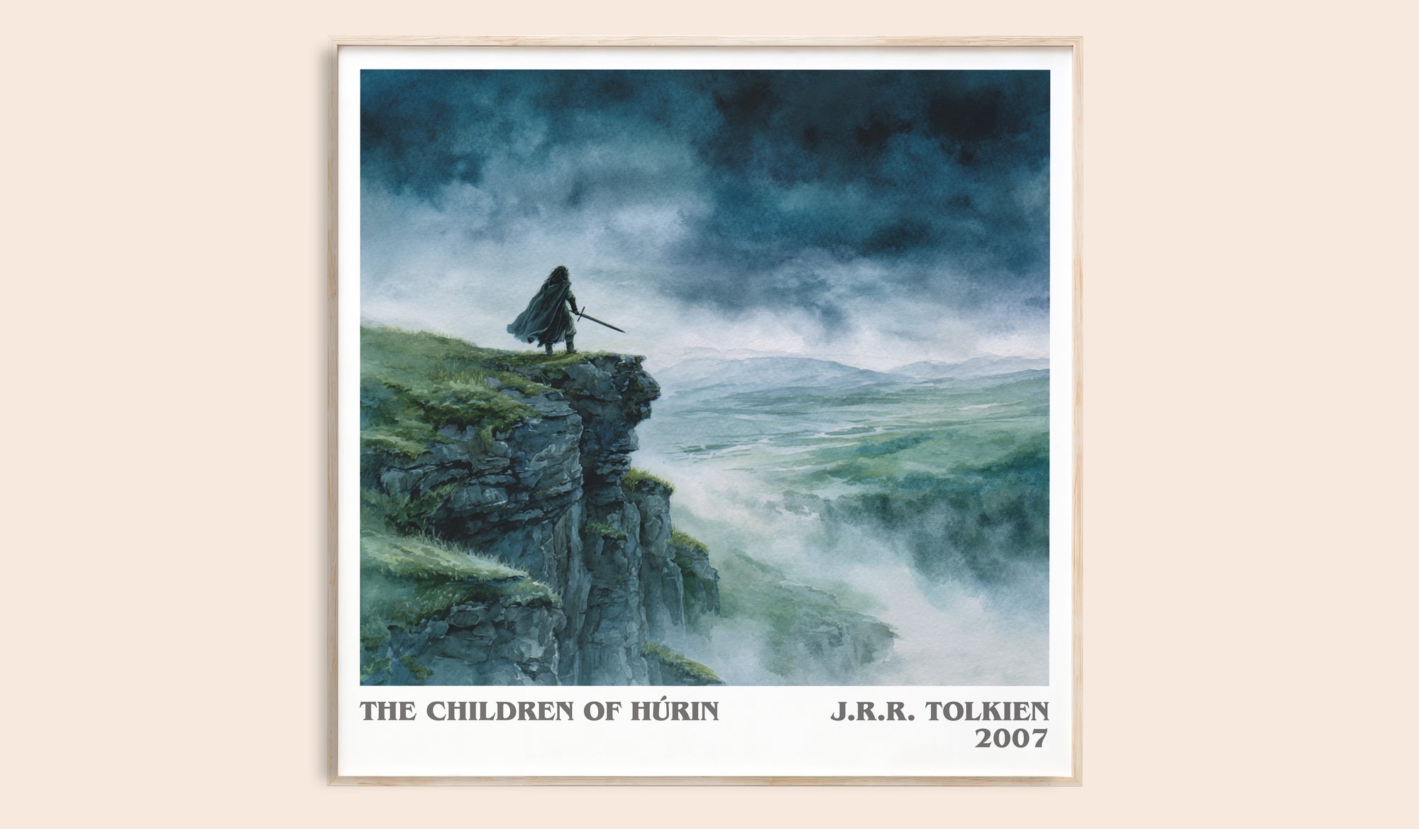 The Children of Húrin literary book poster by J. R. R. Tolkien – framed literary art print