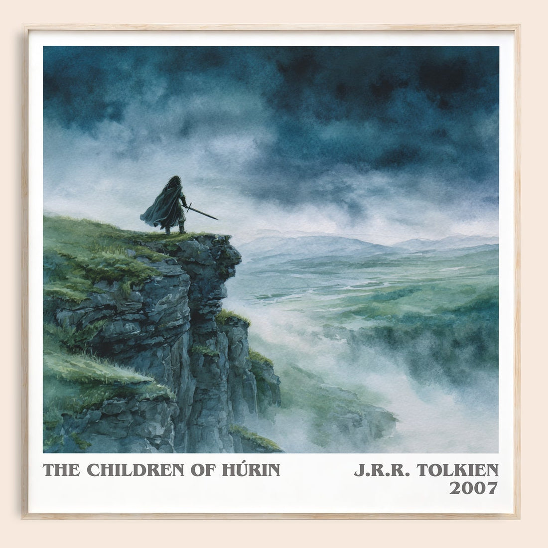 The Children of Húrin literary book poster by J. R. R. Tolkien – framed literary art print