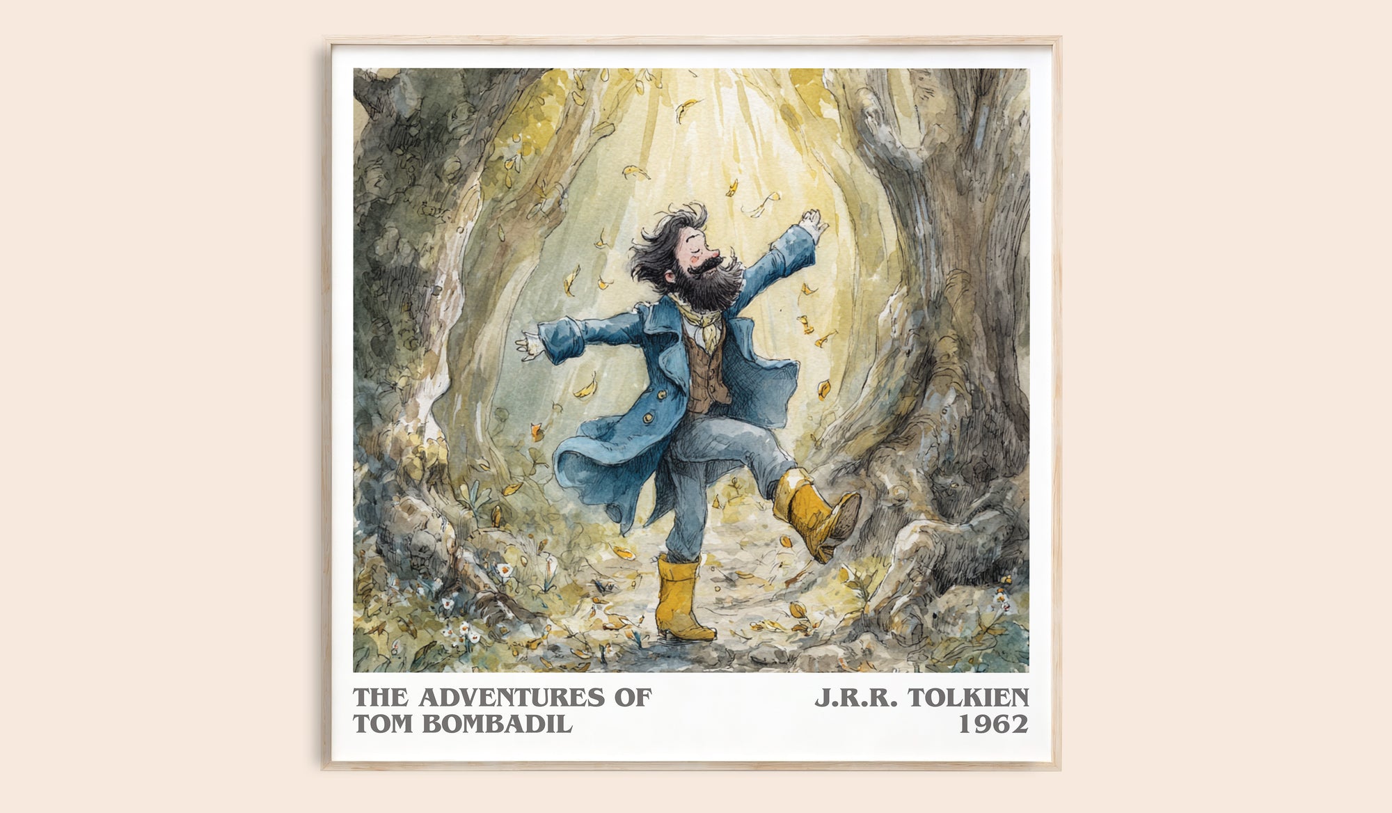 The Adventures of Tom Bombadil literary book poster by J. R. R. Tolkien – framed literary art print