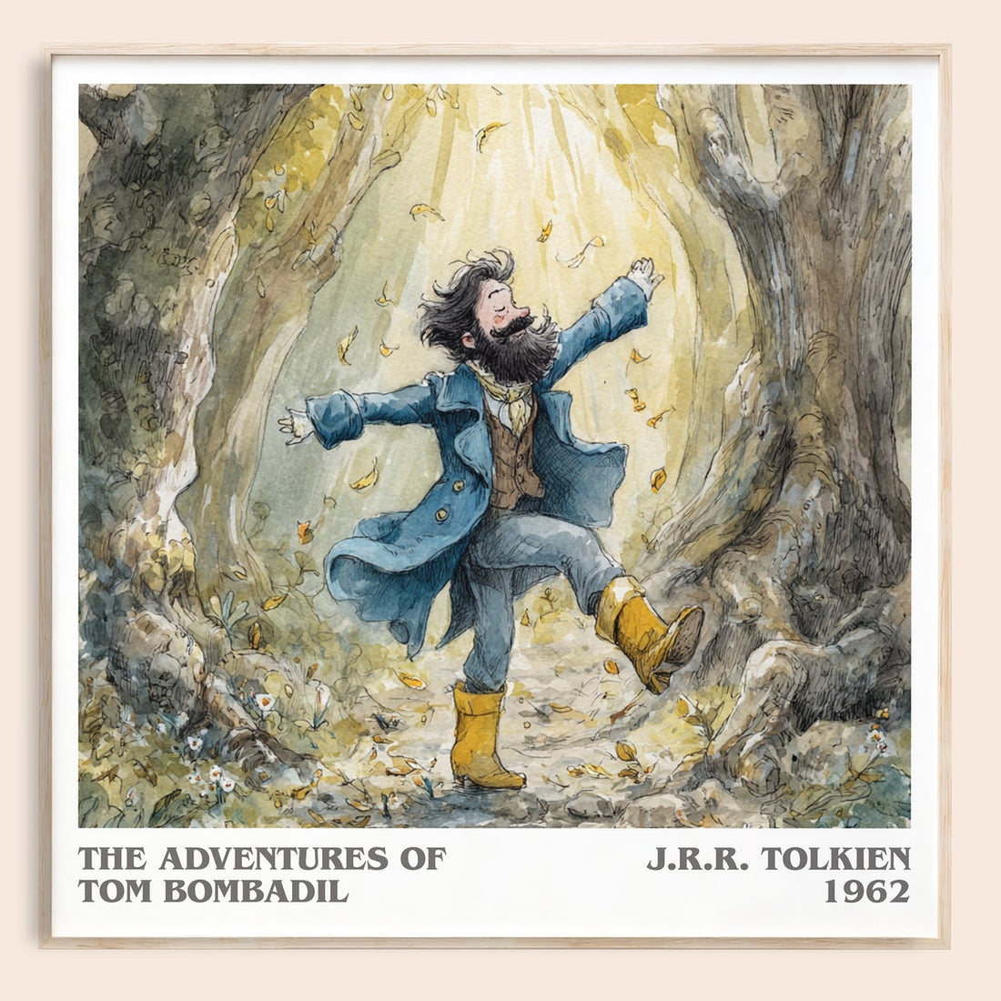 The Adventures of Tom Bombadil literary book poster by J. R. R. Tolkien – framed literary art print