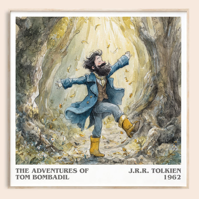 The Adventures of Tom Bombadil literary book poster by J. R. R. Tolkien – framed literary art print
