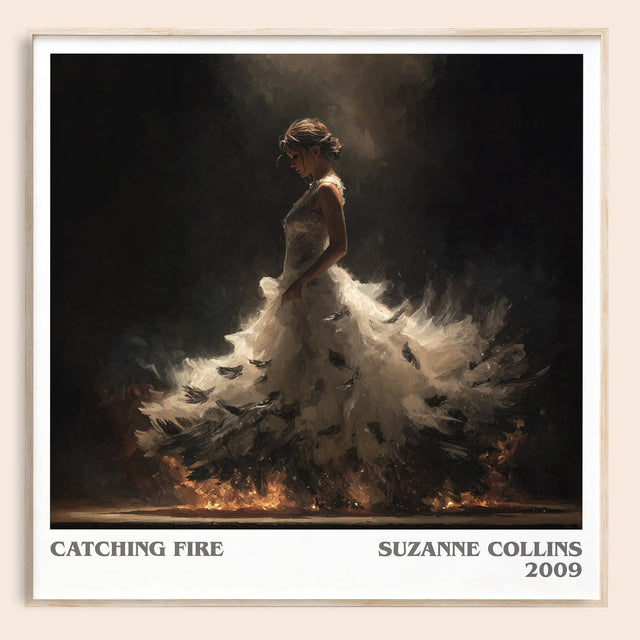 Catching Fire Literary Art Print by Suzanne Collins