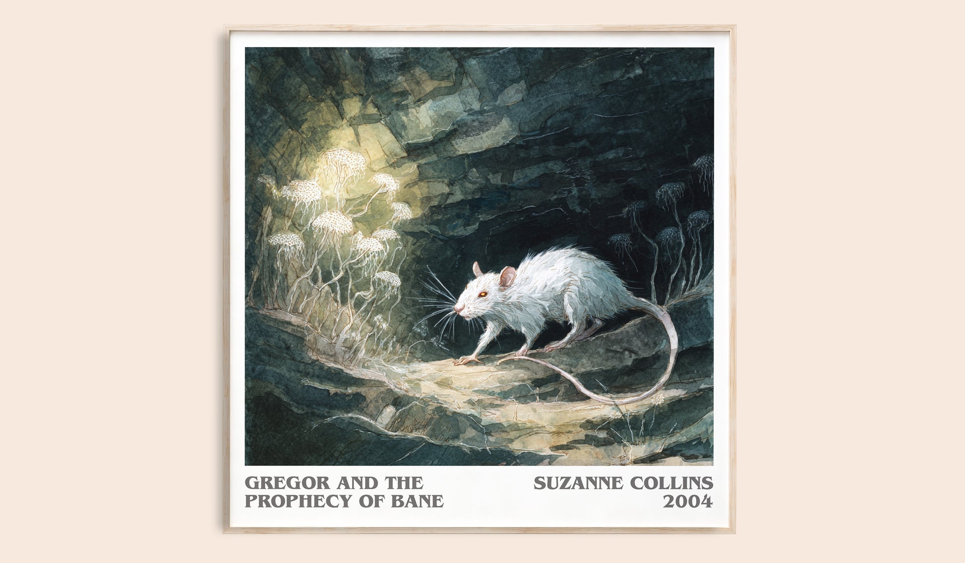 Gregor and the Prophecy of Bane literary book poster by Suzanne Collins – framed literary art print