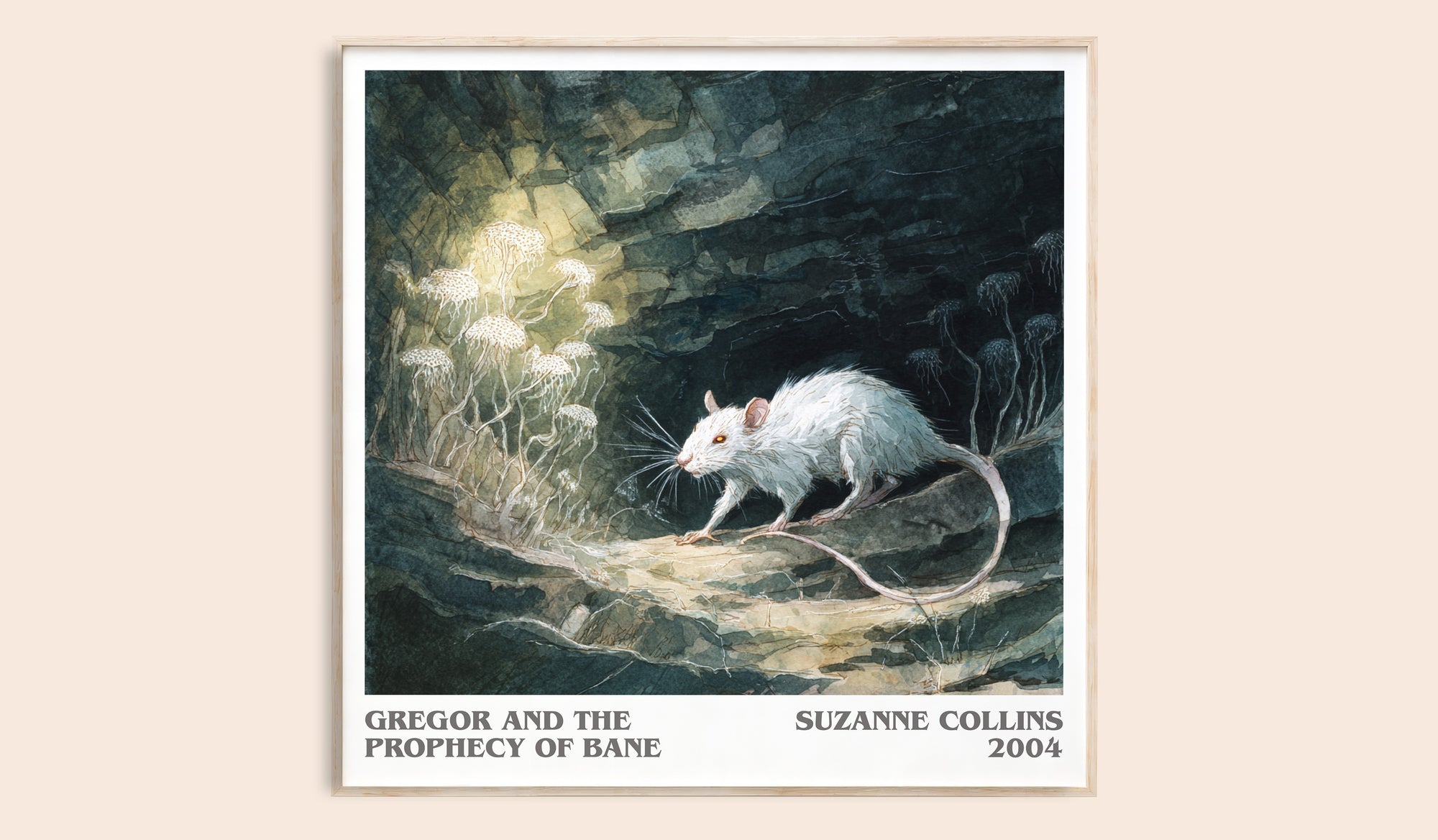 Gregor and the Prophecy of Bane literary book poster by Suzanne Collins – framed literary art print
