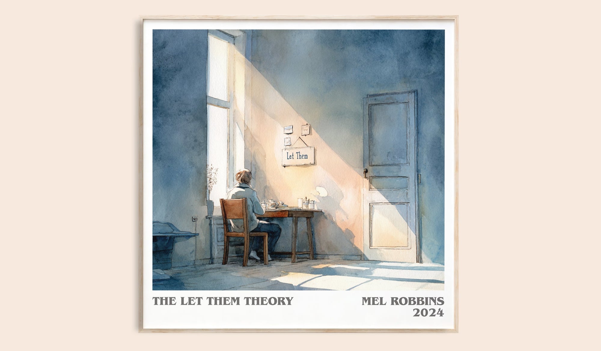 The Let Them Theory literary book poster by Mel Robbins – framed literary art print