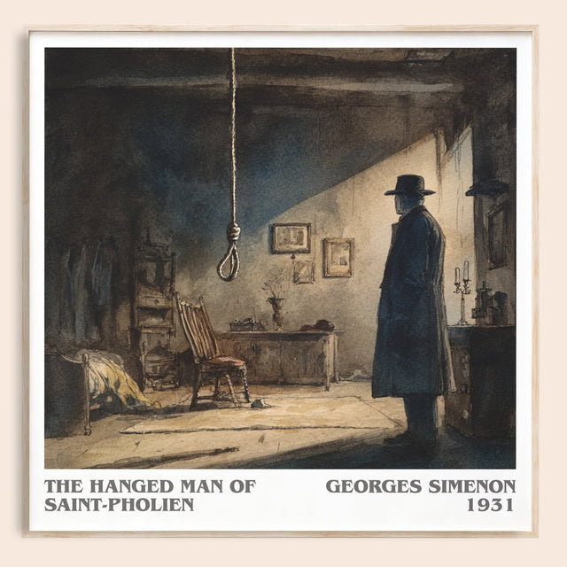 The Hanged Man Of Saint-Pholien Literary Art Print by Georges Simenon