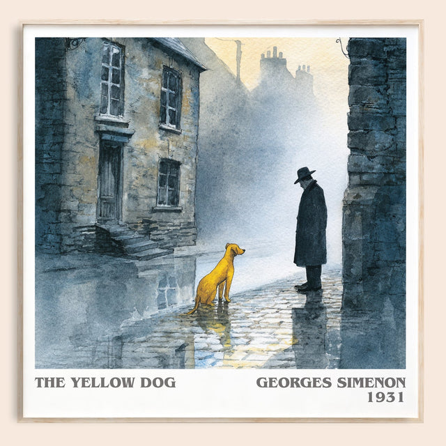 The Yellow Dog Literary Art Print by Georges Simenon