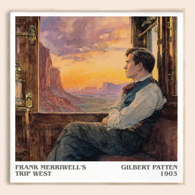 Frank Merriwell's Trip West Literary Art Print by Gilbert Patten