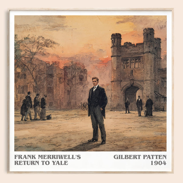 Frank Merriwell's Return To Yale Literary Art Print by Gilbert Patten