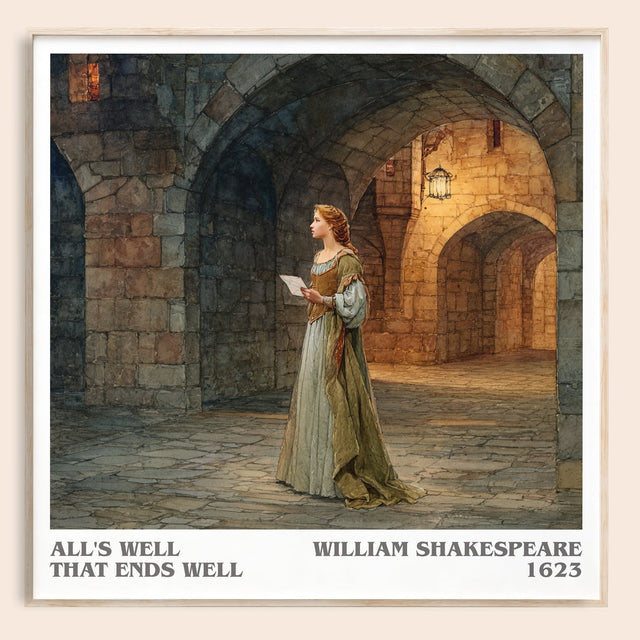 All's Well That Ends Well Literary Art Print by William Shakespeare