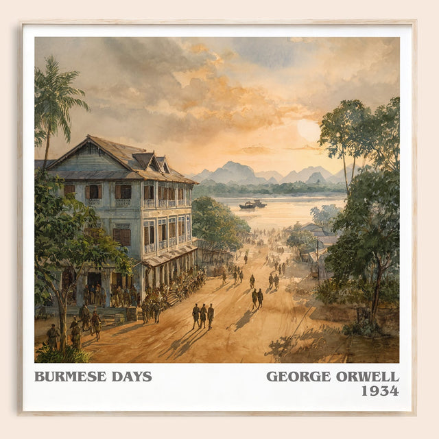 Burmese Days Literary Art Print by George Orwell