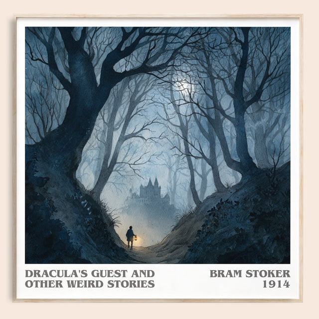 Dracula's Guest And Other Weird Stories Literary Art Print – B. Stoker