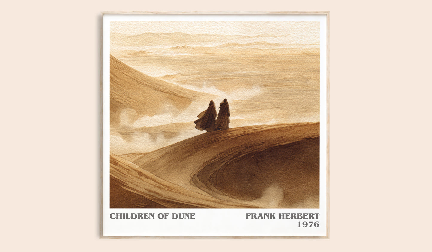 Children of Dune literary book poster by Frank Herbert – framed literary art print