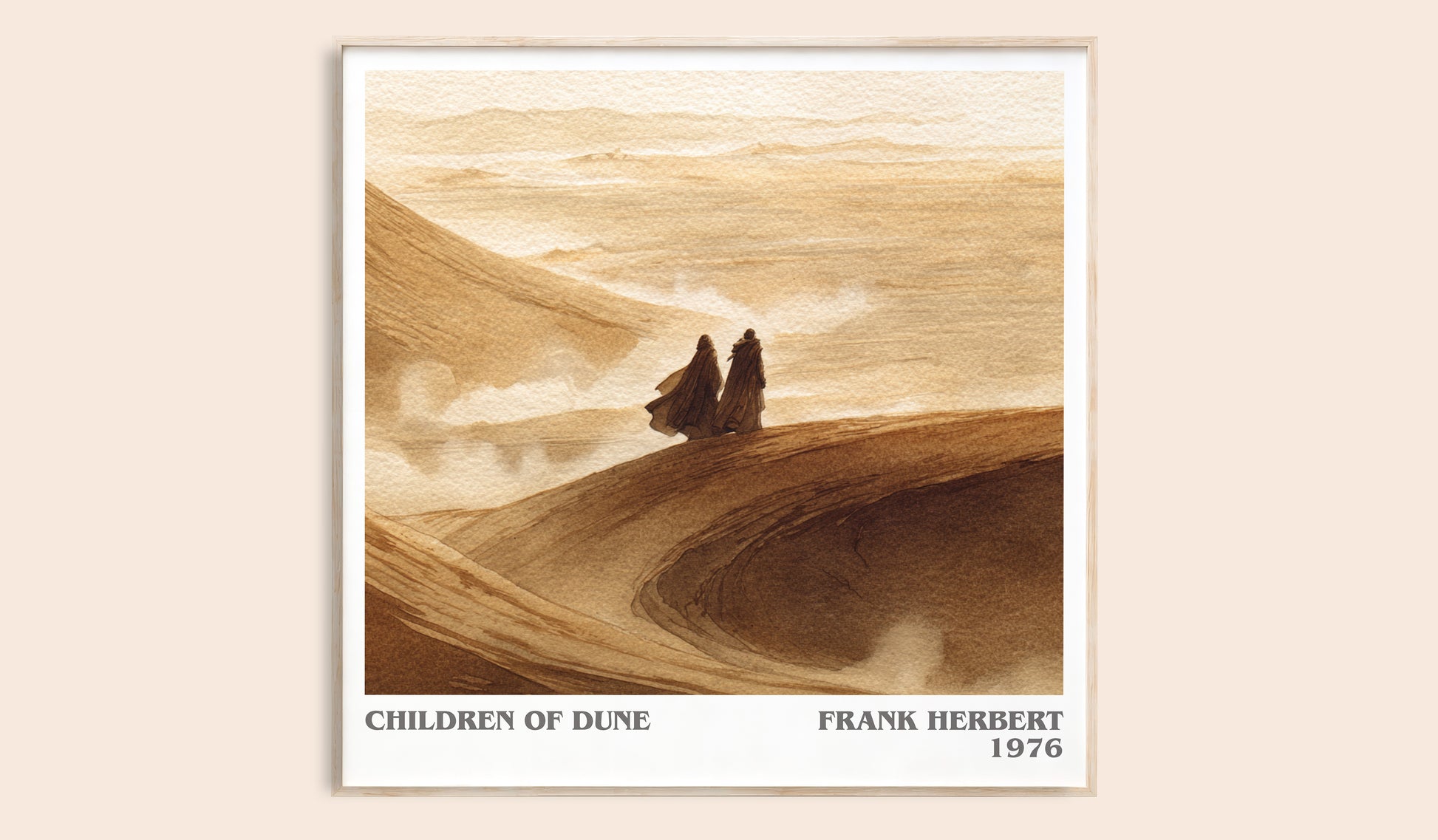 Children of Dune literary book poster by Frank Herbert – framed literary art print