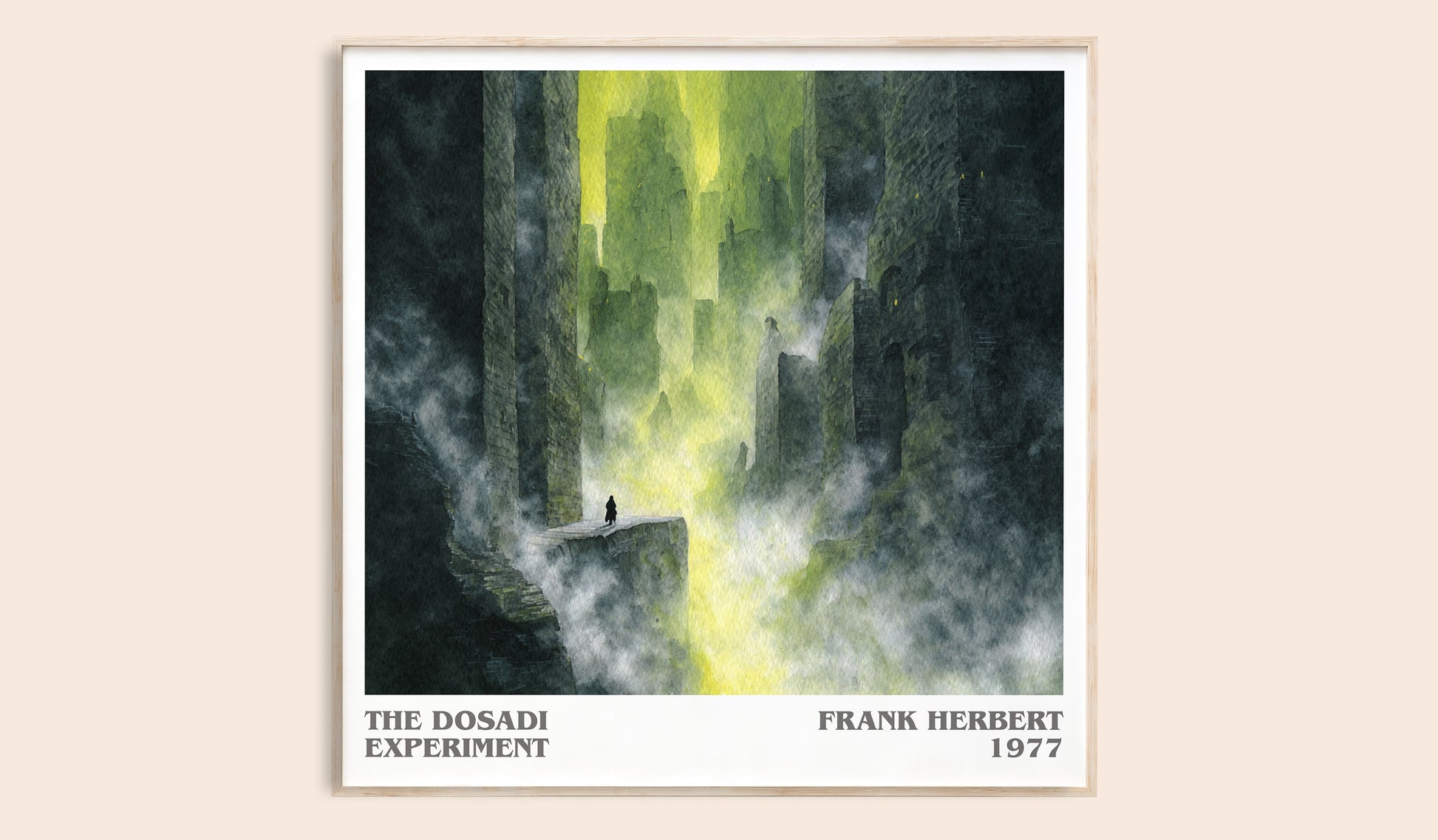 The Dosadi Experiment literary book poster by Frank Herbert – framed literary art print