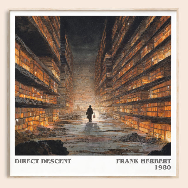 Direct Descent Literary Art Print by Frank Herbert