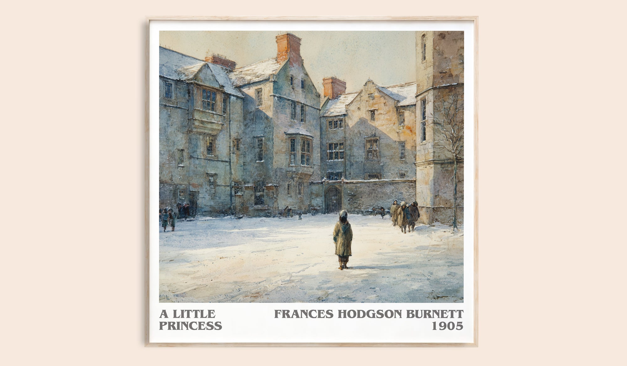 A Little Princess literary book poster by Frances Hodgson Burnett – framed literary art print