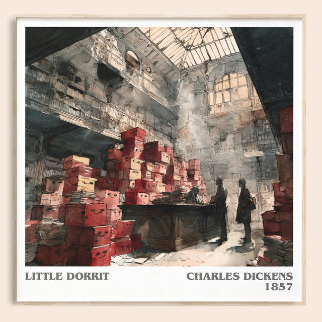 Little Dorritt Literary Art Print by Charles Dickens