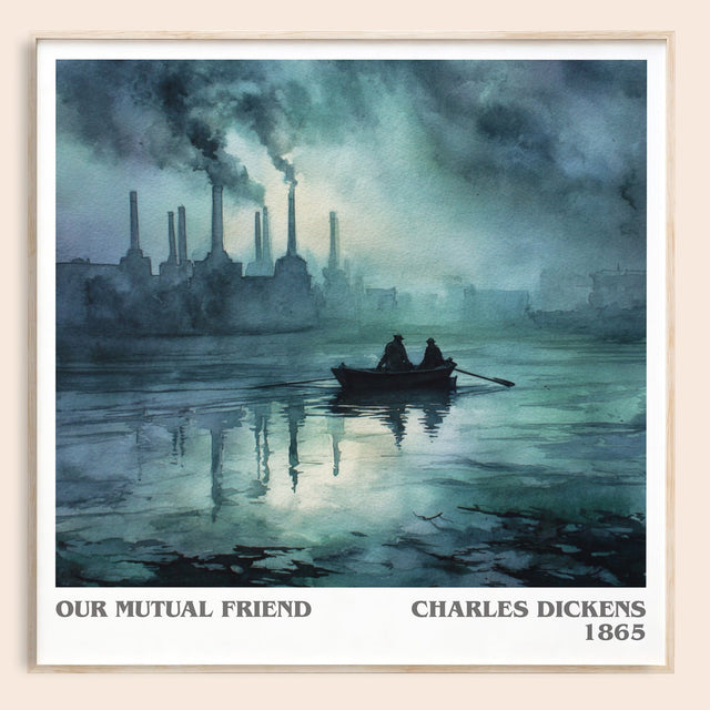 Our Mutual Friend Literary Art Print by Charles Dickens