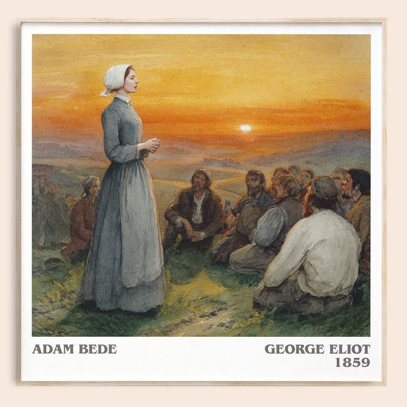 Adam Bede literary book poster by George Eliot – framed literary art print