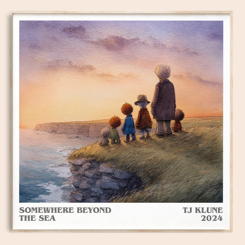 Somewhere Beyond the Sea literary book poster by TJ Klune – framed literary art print
