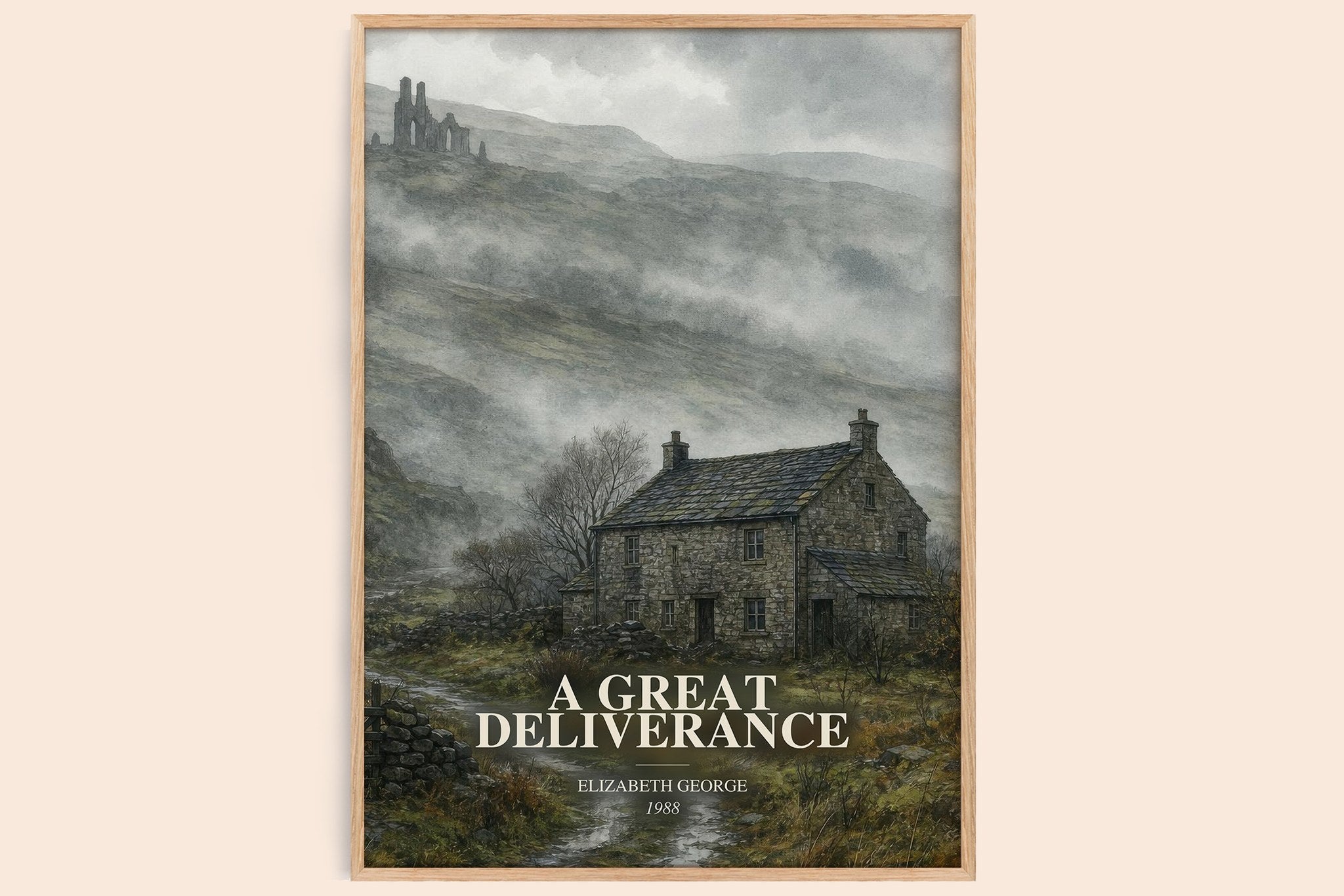 A Great Deliverance Book Watercolour Illustration by Elizabeth George