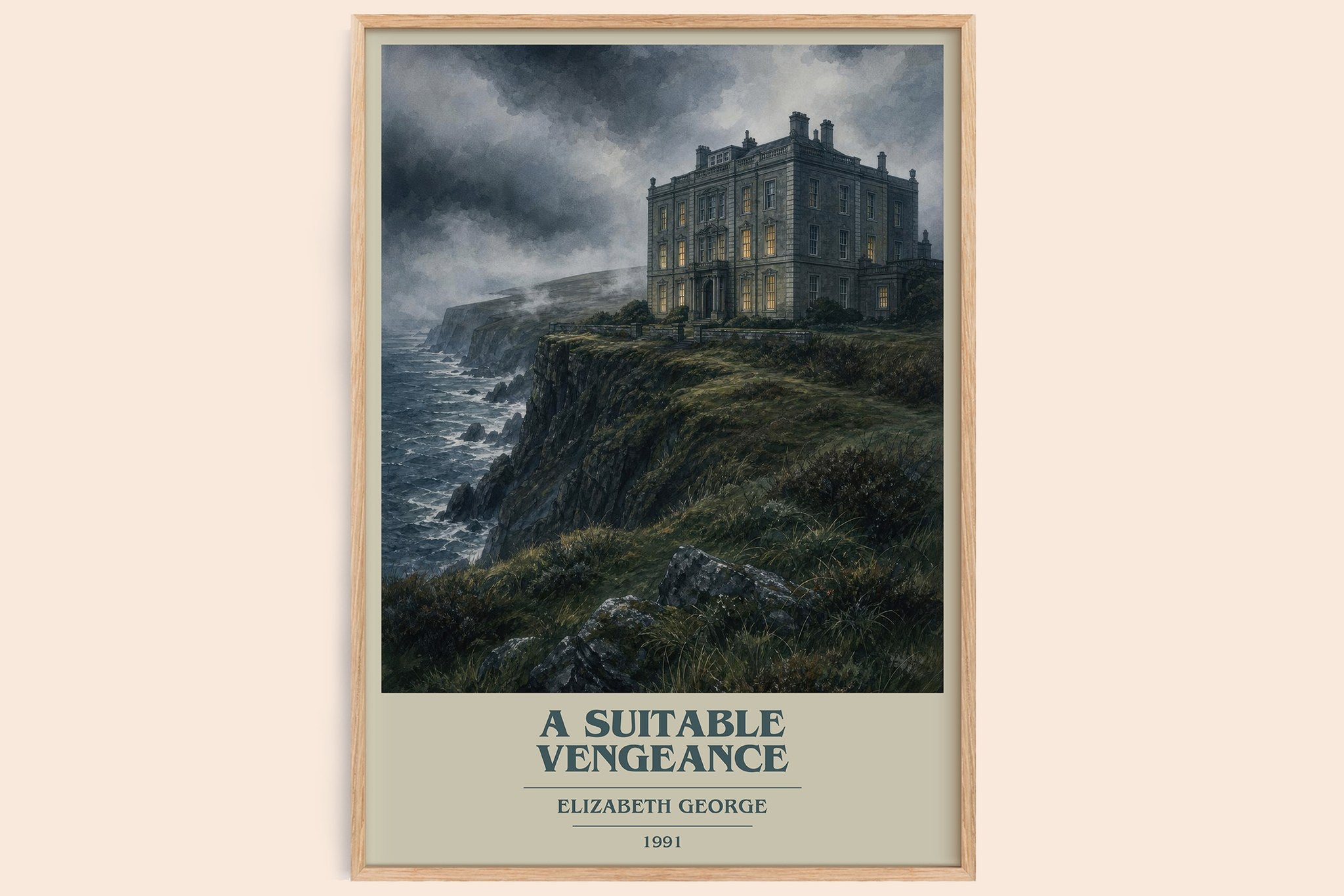 A Suitable Vengeance Book Cover Poster by Elizabeth George