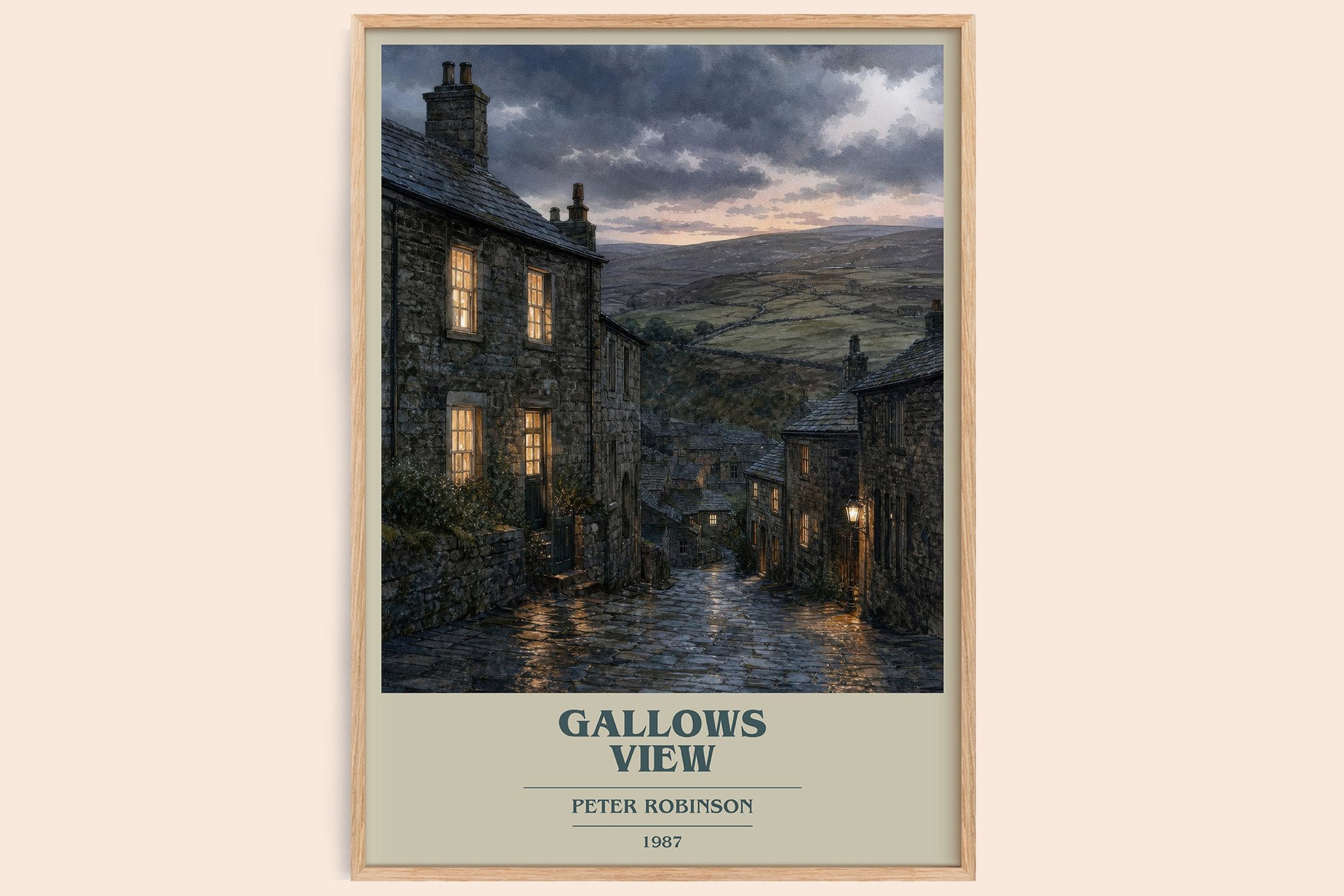 Gallows View Book Cover Poster by Peter Robinson