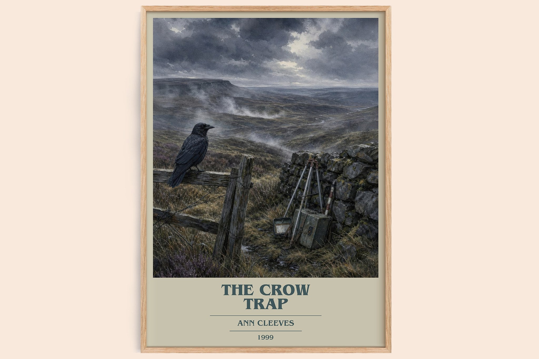 The Crow Trap Book Cover Poster by Ann Cleeves