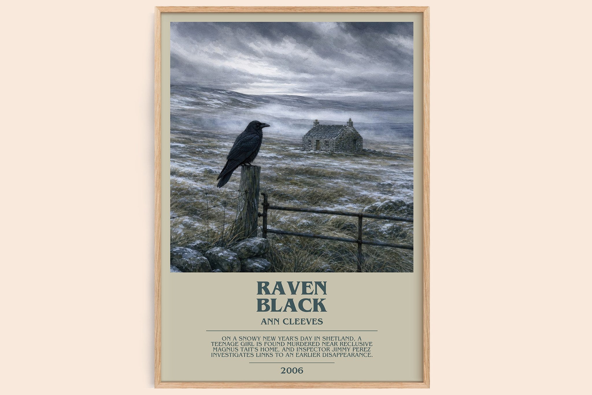 Raven Black Bookish Wall Art by Ann Cleeves