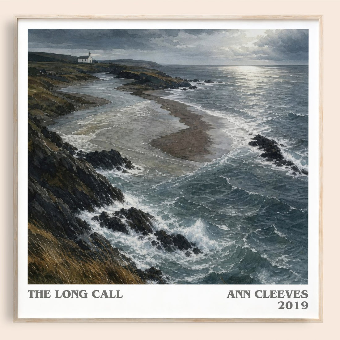 The Long Call literary book poster by Ann Cleeves – framed literary art print