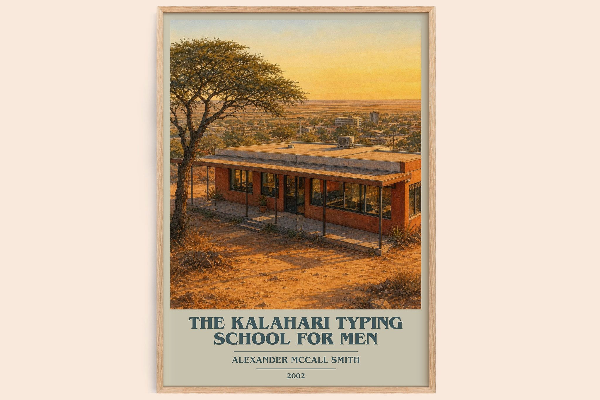 Kalahari Typing School for Men Book Cover Poster by A. Smith