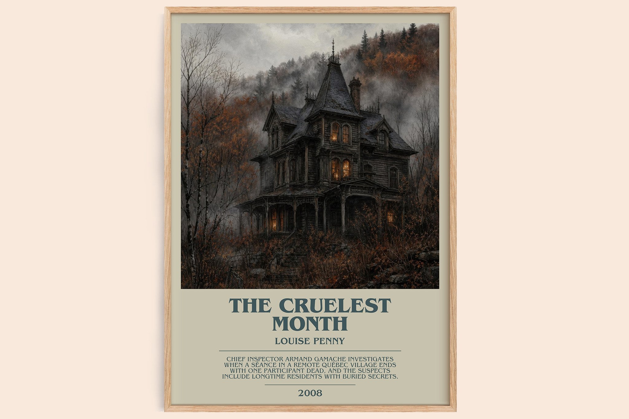 The Cruelest Month Bookish Wall Art by Louise Penny