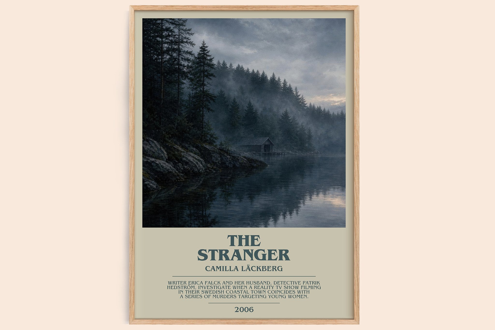 The Stranger Bookish Wall Art by Camilla Läckberg