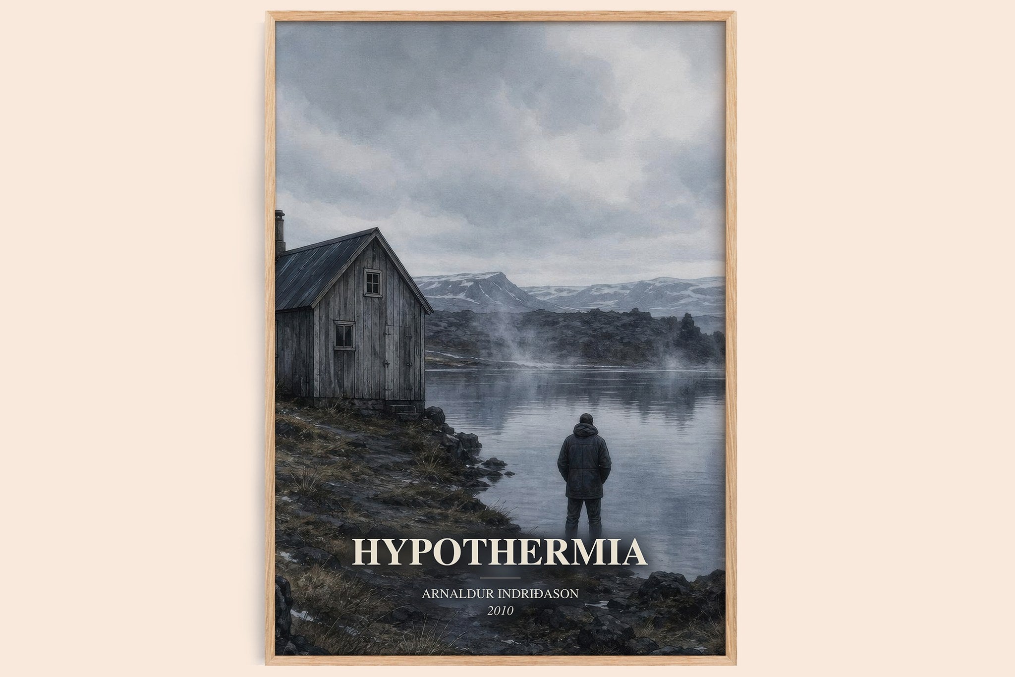 Hypothermia Book Watercolour Illustration by Arnaldur Indriðason