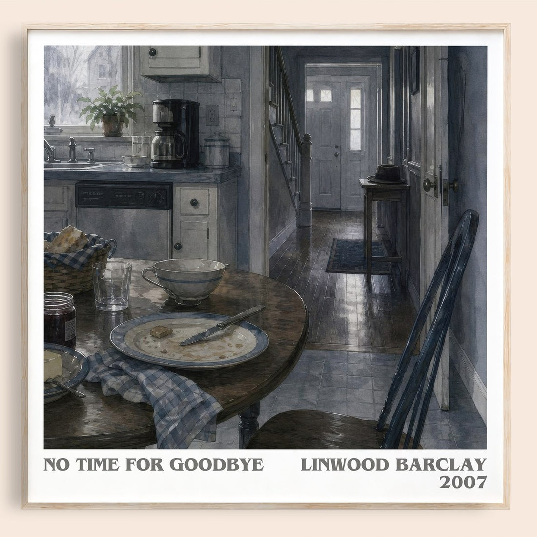 No Time for Goodbye literary book poster by Linwood Barclay – framed literary art print