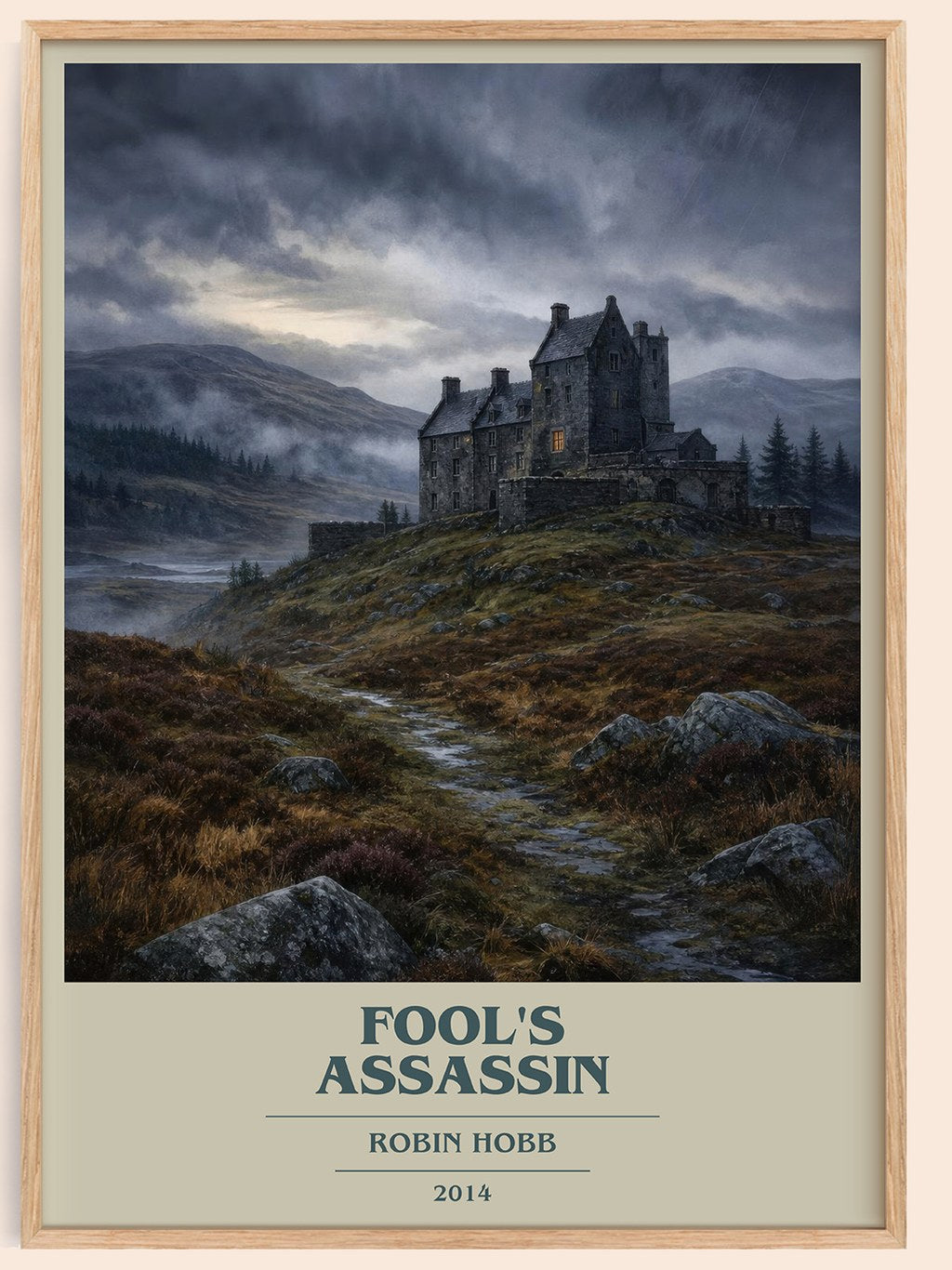 Fool's Assassin book cover book poster by Robin Hobb – framed literary art print