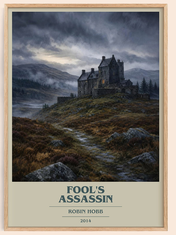 Fool's Assassin book cover book poster by Robin Hobb – framed literary art print