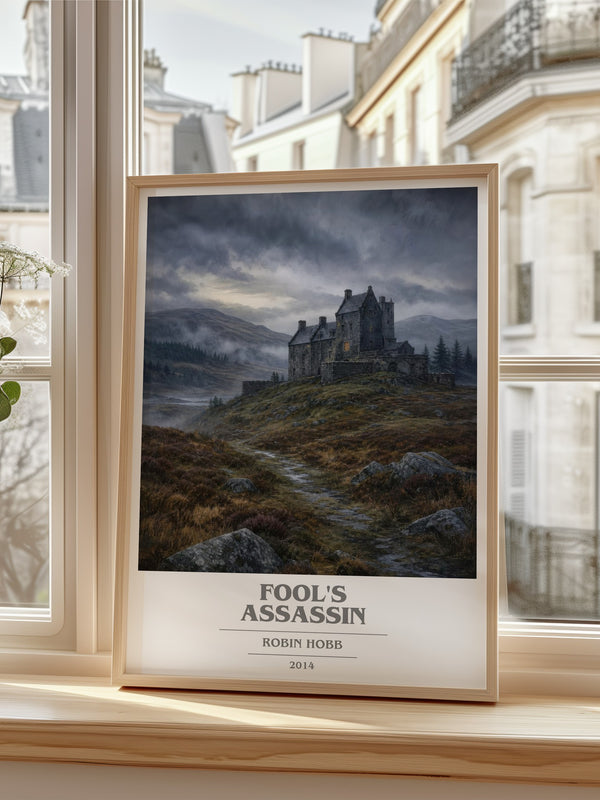 Fool's Assassin book cover poster colour and style options – Robin Hobb book art
